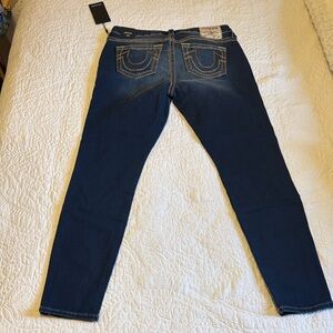 True Religion Indigo Jeans with Contrast Stitching